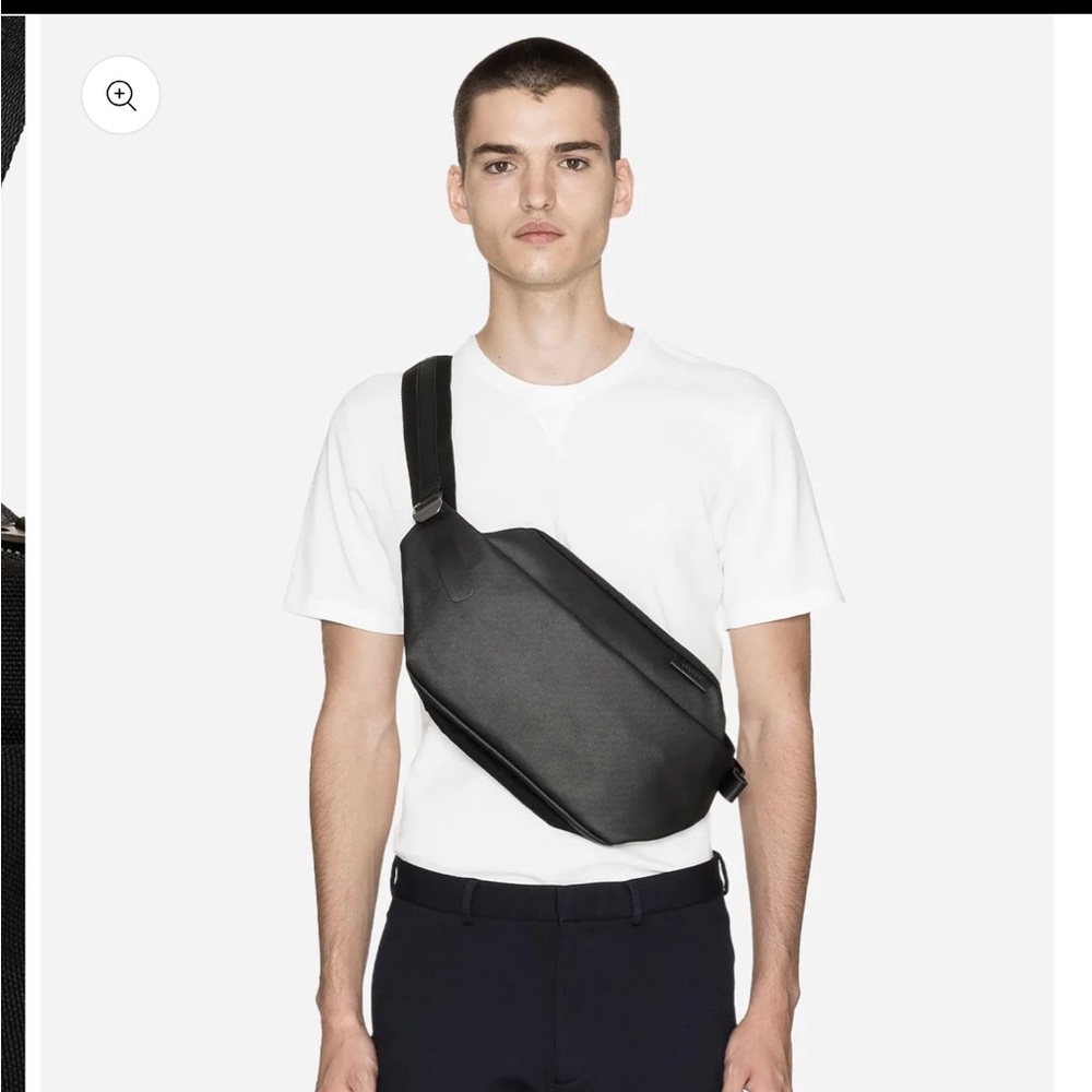Cote&ciel Isarau Coated Canvas Black Men Sling Crossbody Bag Camera Bag